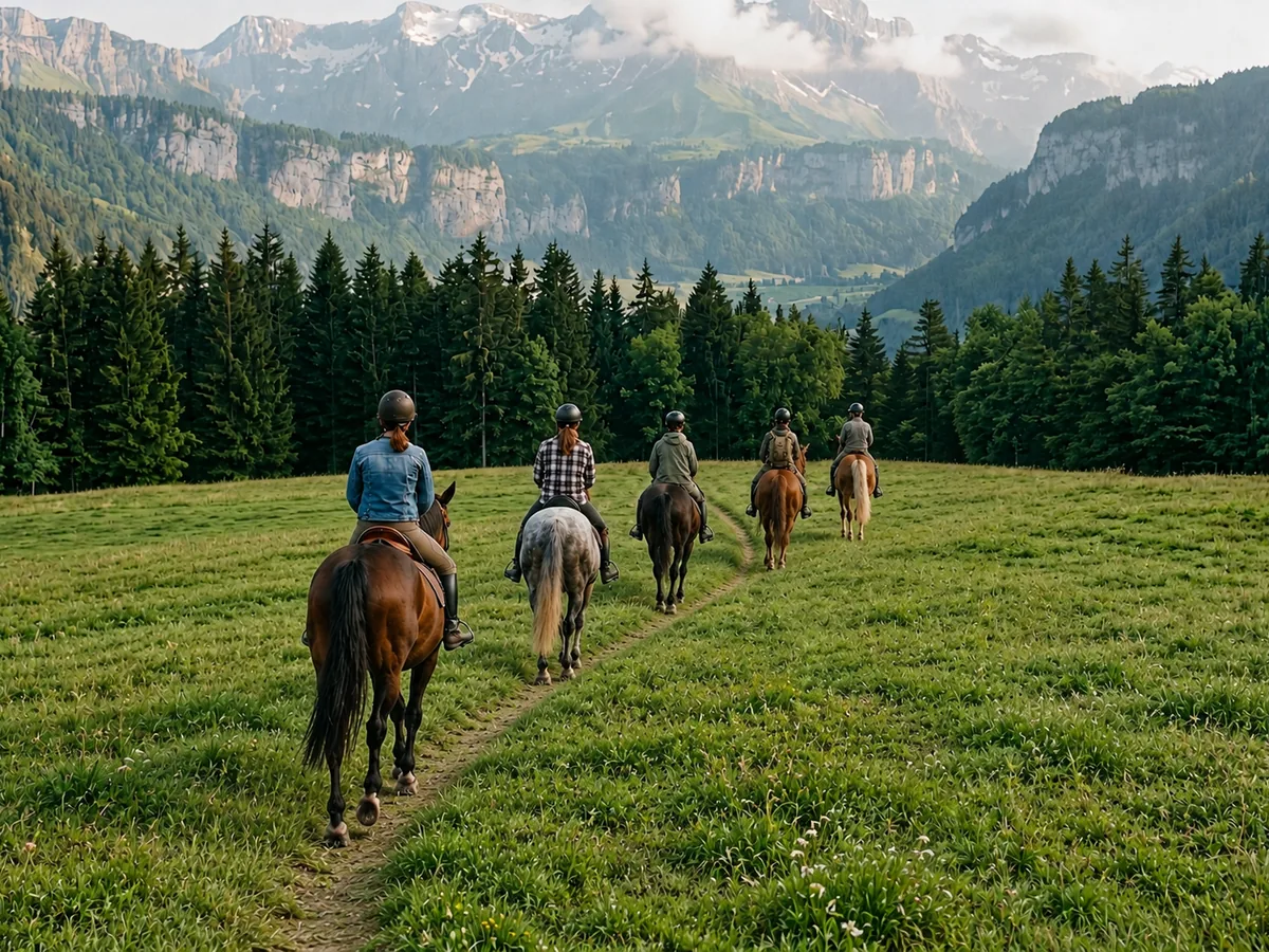 Balade à cheval en Haute-Savoie, autour de Viuz-en-Sallaz
