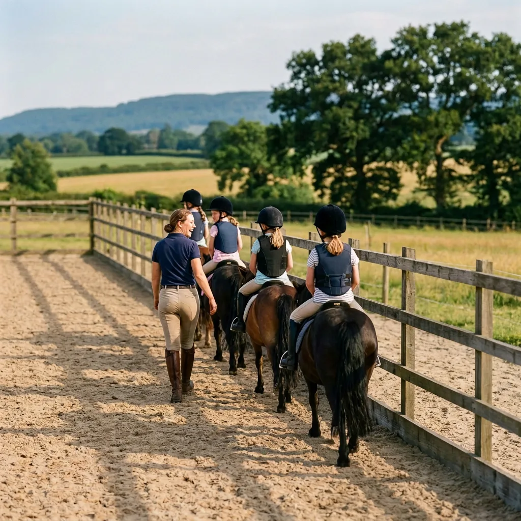 Cours de poney à Viuz-en-Sallaz, Haute-Savoie